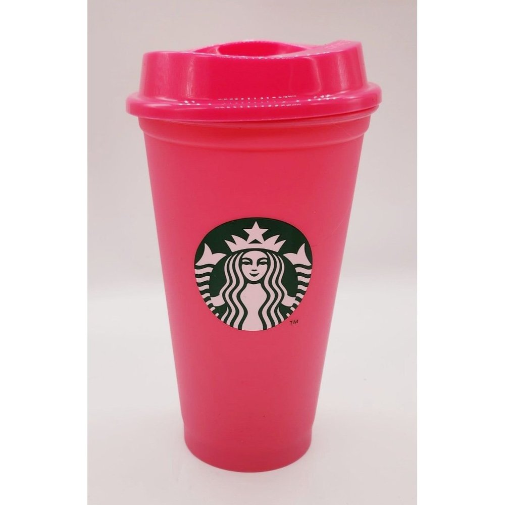 Starbucks Halloween Pink Cup/Tumbler with Skeleton Teddy Bear Hole Cap